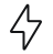 Outlined lightning bolt icon representing energy or fast performance.