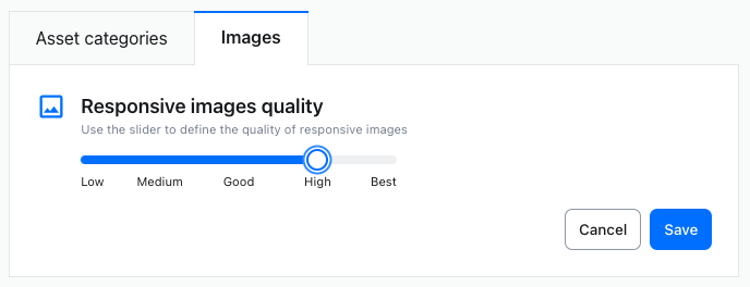 Predefined optimization levels.