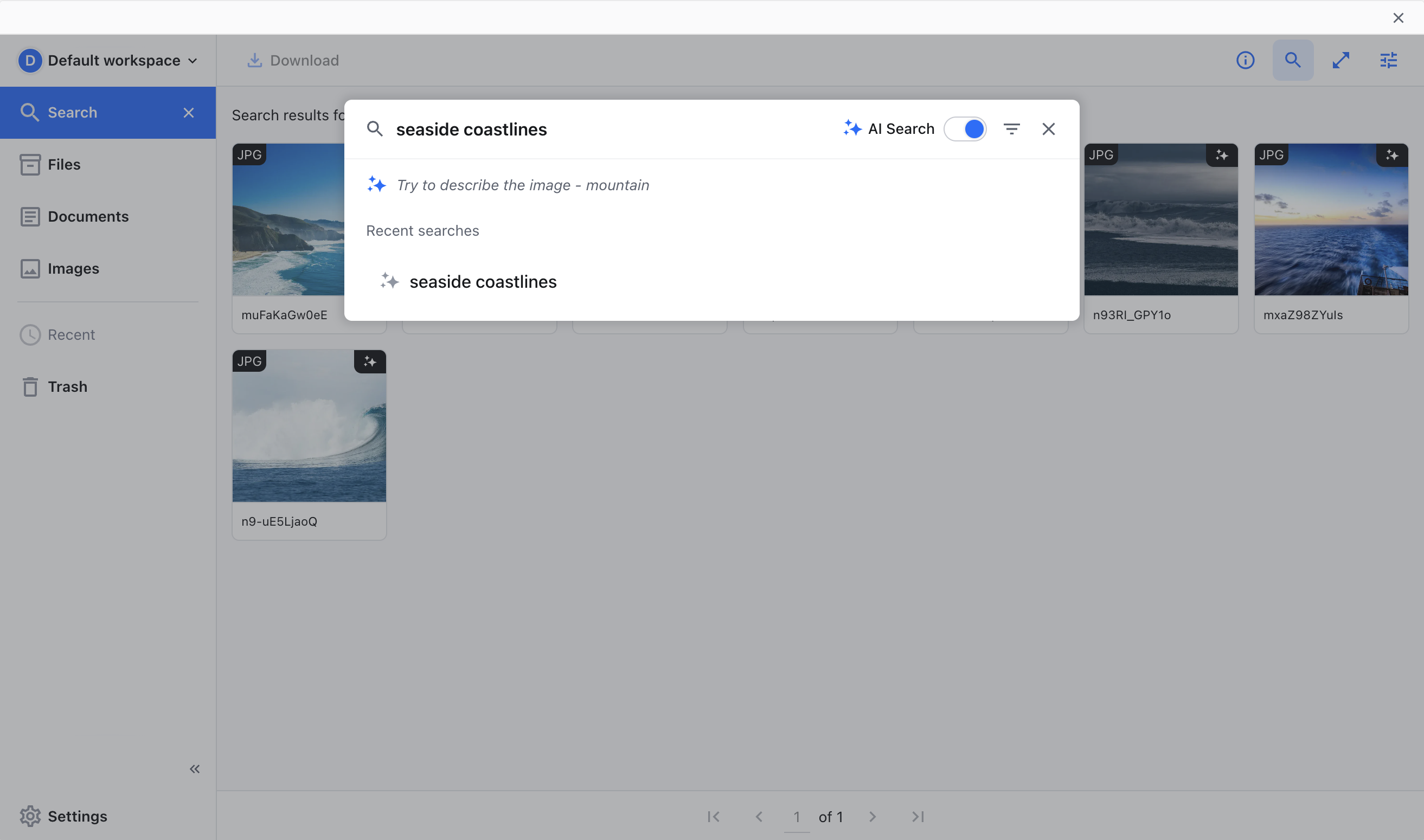 Using semantic search.