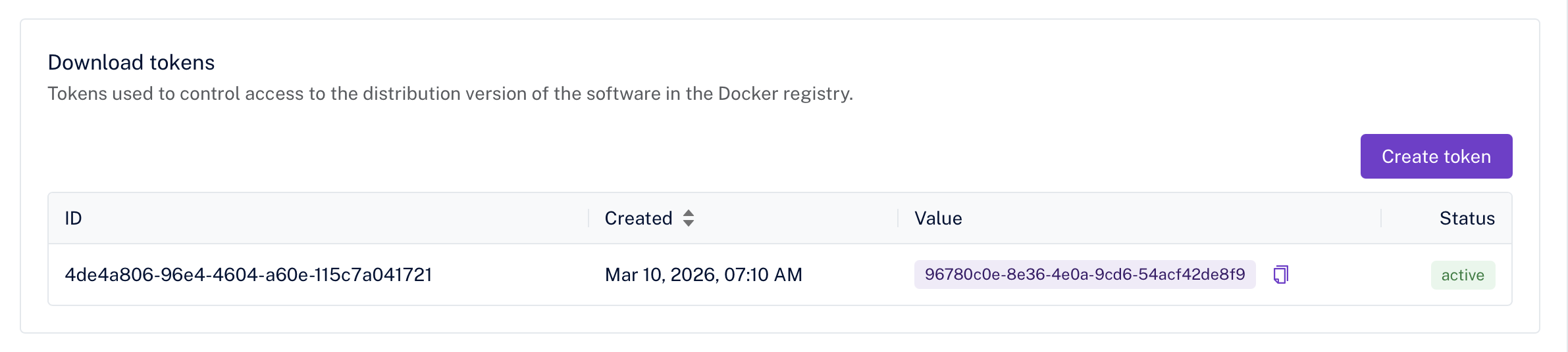CKEditor AI On-Premises — managing the docker download token.